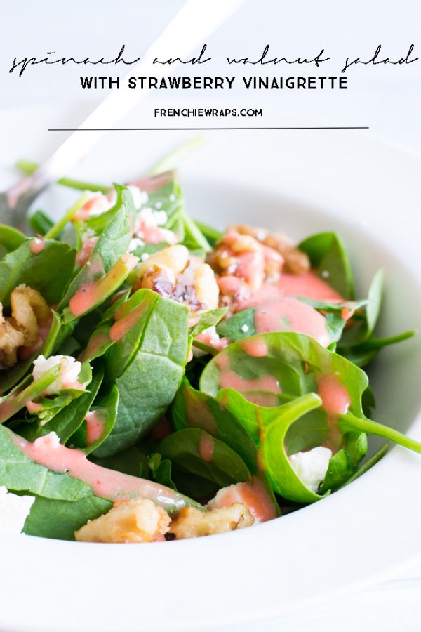 spinach salad with strawberry vinaigrette
