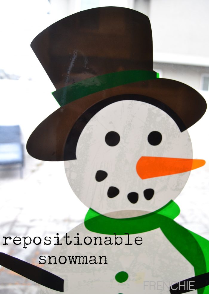 How to make Window Cling Snowmen with Your Cricut 