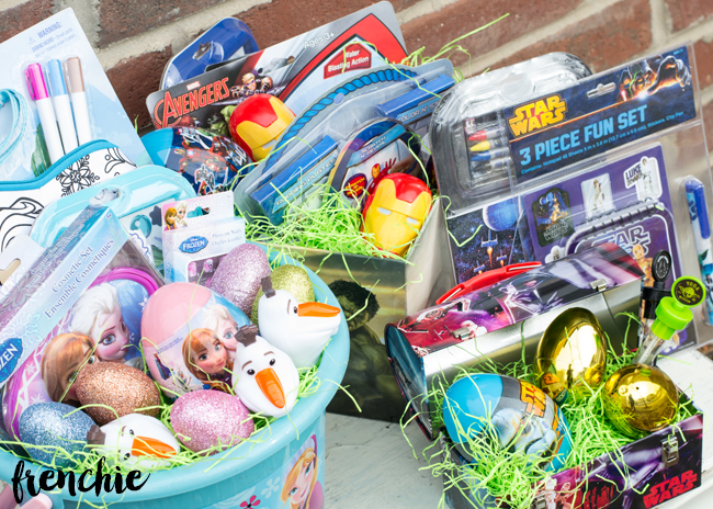 Create a Disney Easter Basket with FROZEN, The Avengers and Star Wars. Only on seelindsay.com