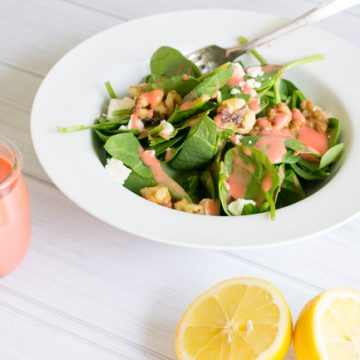 Make this simple and delicious Spinach Salad with Strawberry Vinaigrette in your very own Blendtec