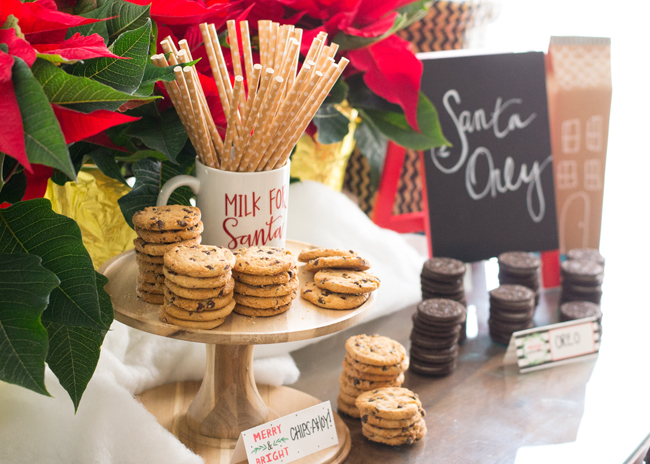 Easy ideas to throw a fun and woodsy Cookie Exchange Christmas Party.