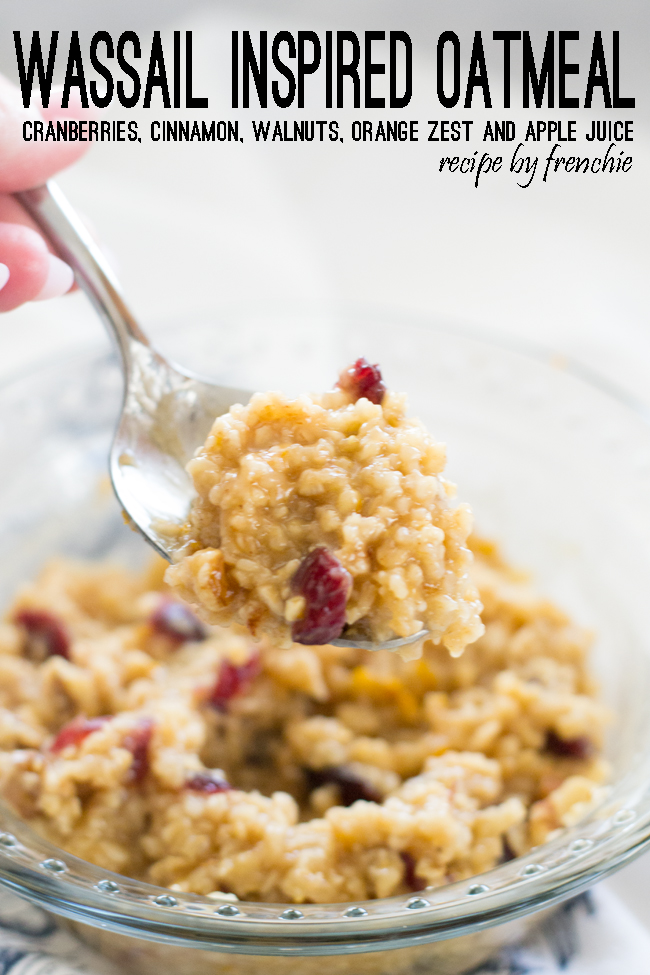 Oatmeal with Cranberries, Walnuts and Apples