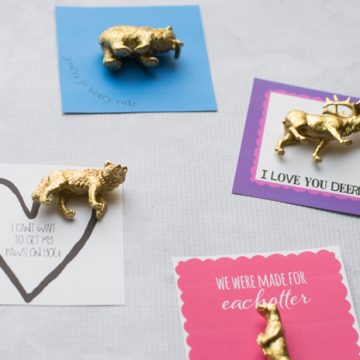 Make these easy animal kids valentines with a free printable available at seelindsay.com