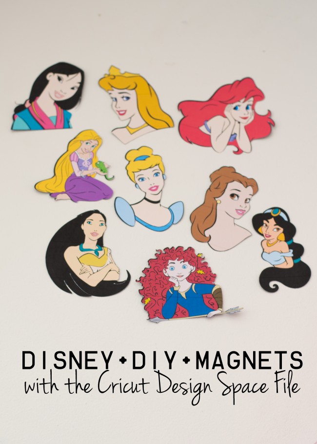 Disney Print then Cut magnets with the Design Space File - Frenchie