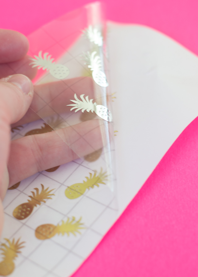 how to use Cricut adhesive foil