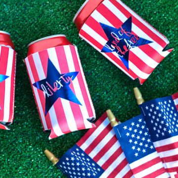 Create personalized coozies using your Cricut Explore