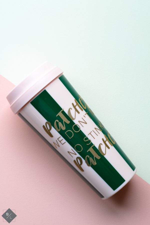 DIY Tumbler using Expressions Vinyl and a Troop Beverly Hills quote