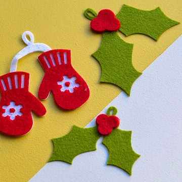 Cut felt with your Cricut Maker and make Holiday Gift Tags