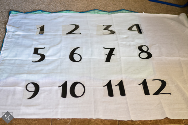 how to make a monthly milestone baby blanket
