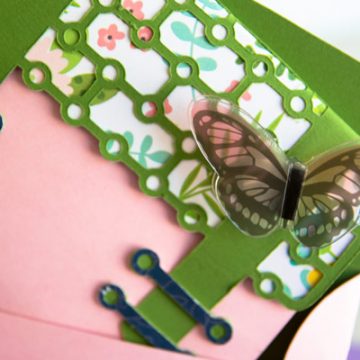 Make this easy Mothers Day Card using your Cricut, Xyron Creative Station and American Crafts cardstock. #mothersday #card #scrapbooking #cricut