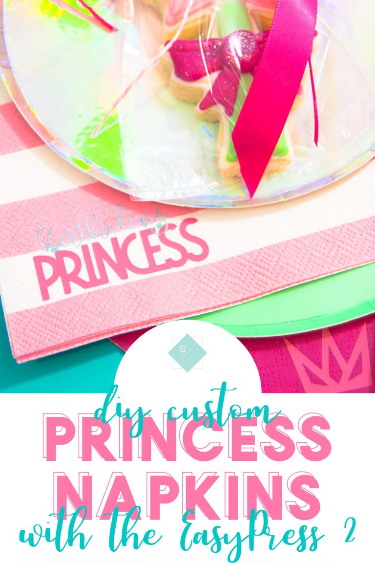 DIY Custom Printed Napkins Cricut EasyPress 2 SeeLINDSAY