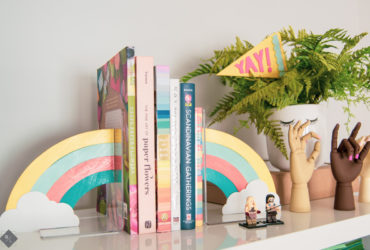 Rainbow DIY Bookends with your Cricut Maker