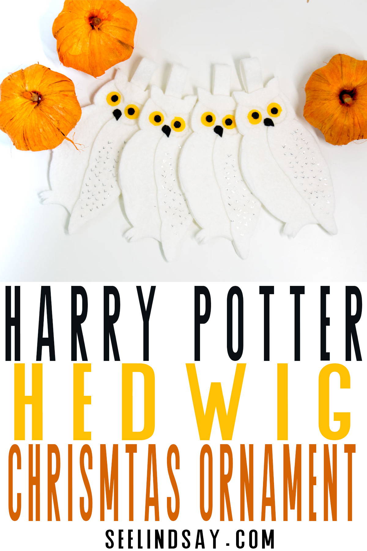 Download DIY Harry Potter Ornament | DIY Felt Hedwig | seeLINDSAY