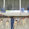 hocus pocus tombstone with skeleton garland