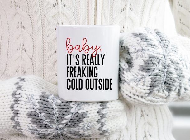 Baby It's Cold Outside | FREE Chrismtas SVG Files | seeLINDSAY