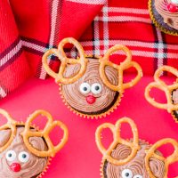 group of reindeer cupcakes