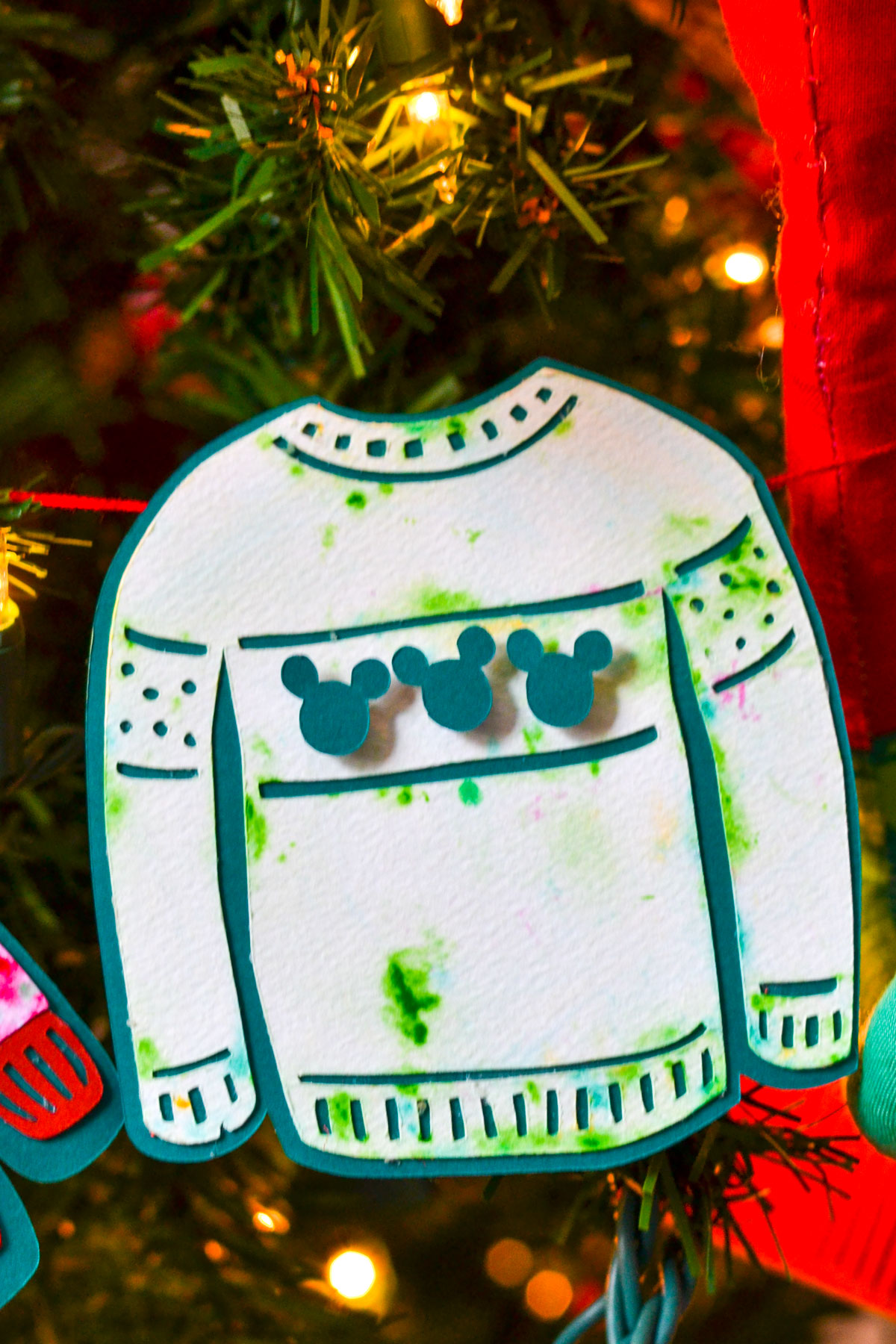 DIY Disney Ugly Christmas Sweater Garland seeLINDSAY