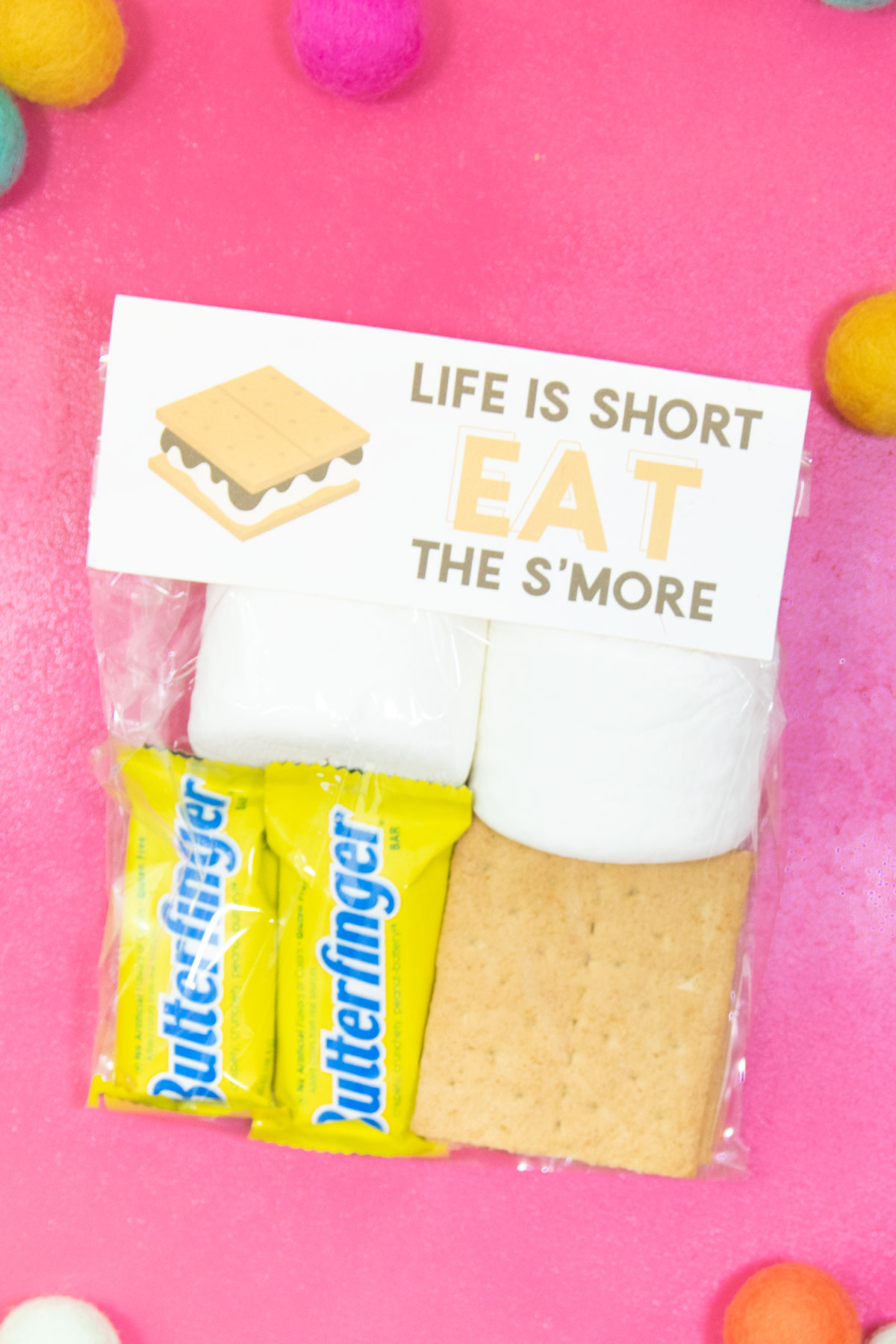Butterfinger S'mores with a free printable bag topper