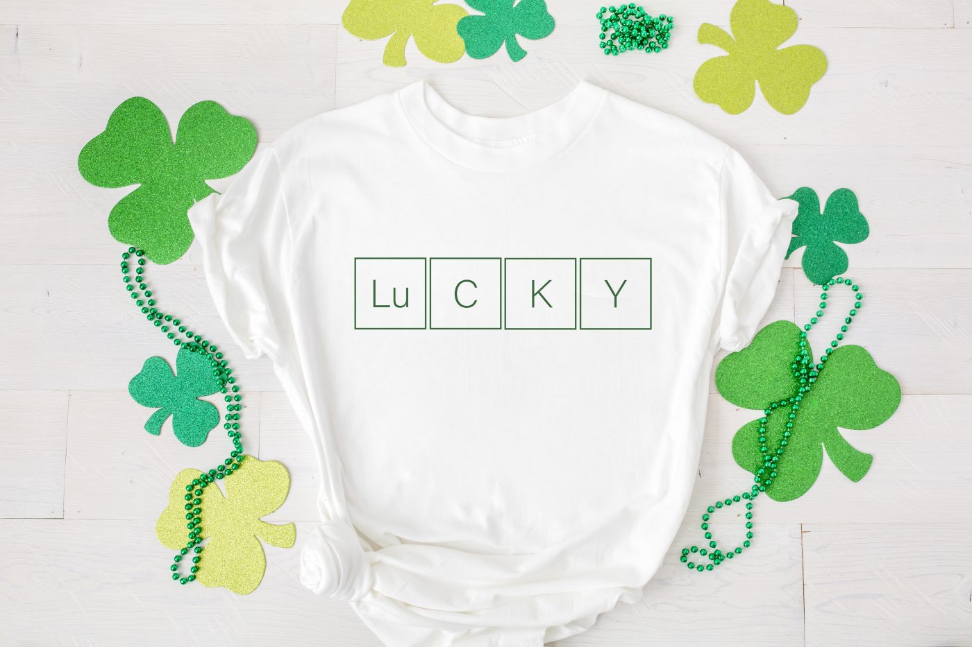 Saint Patrick's Day Lucky T Shirt Heat Iron on Transfer