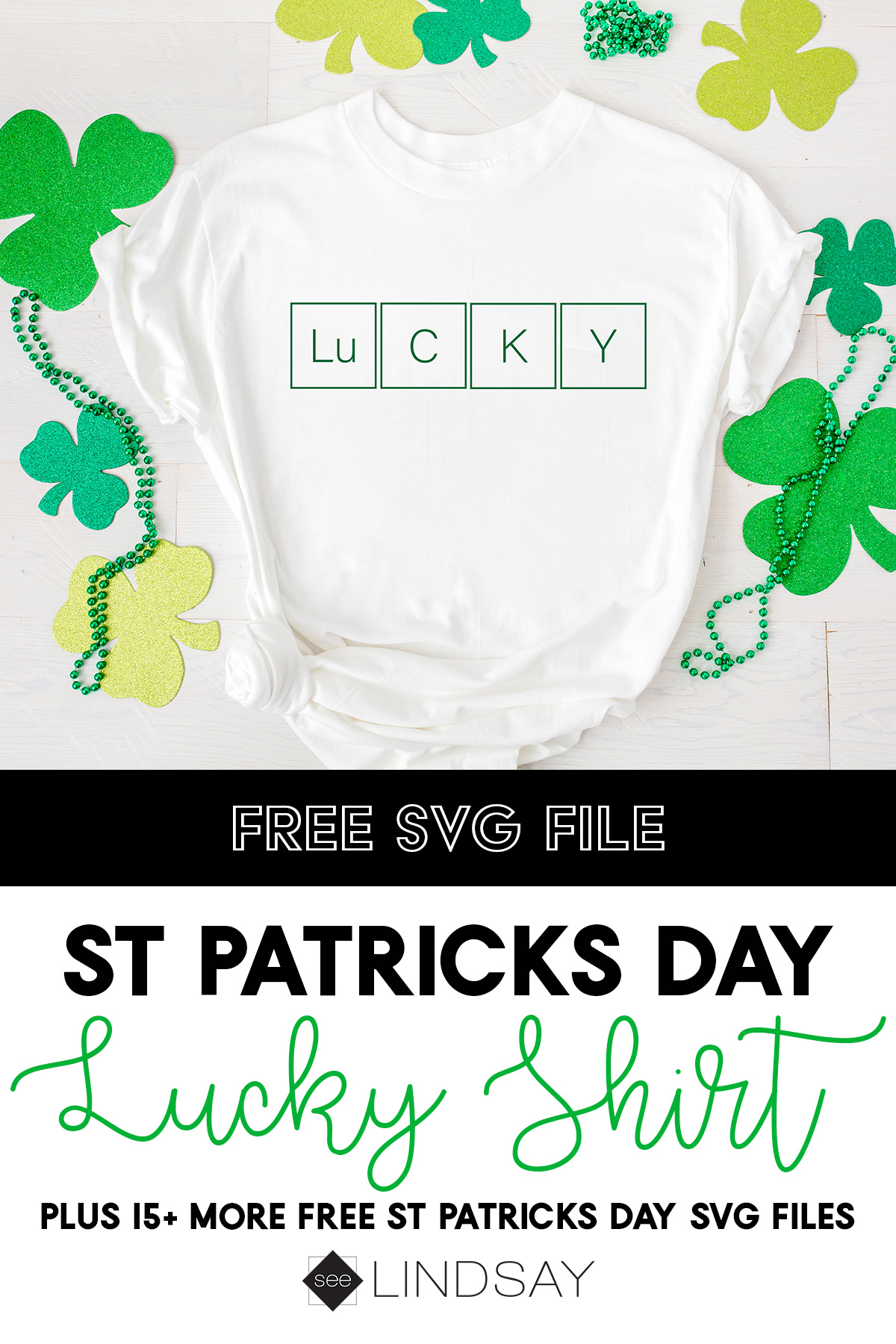 St Patricks Day Svg Files Periodic Table Shirt Seelindsay