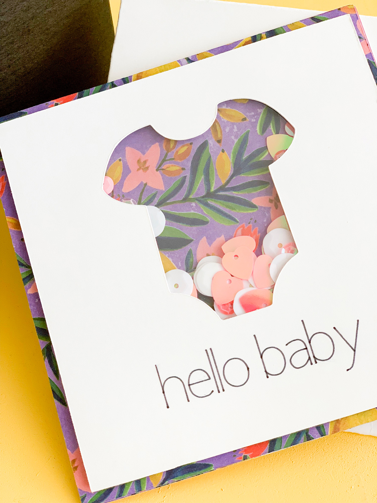 Handmade Baby Shower Card Using Your Cricut Xyron SeeLINDSAY