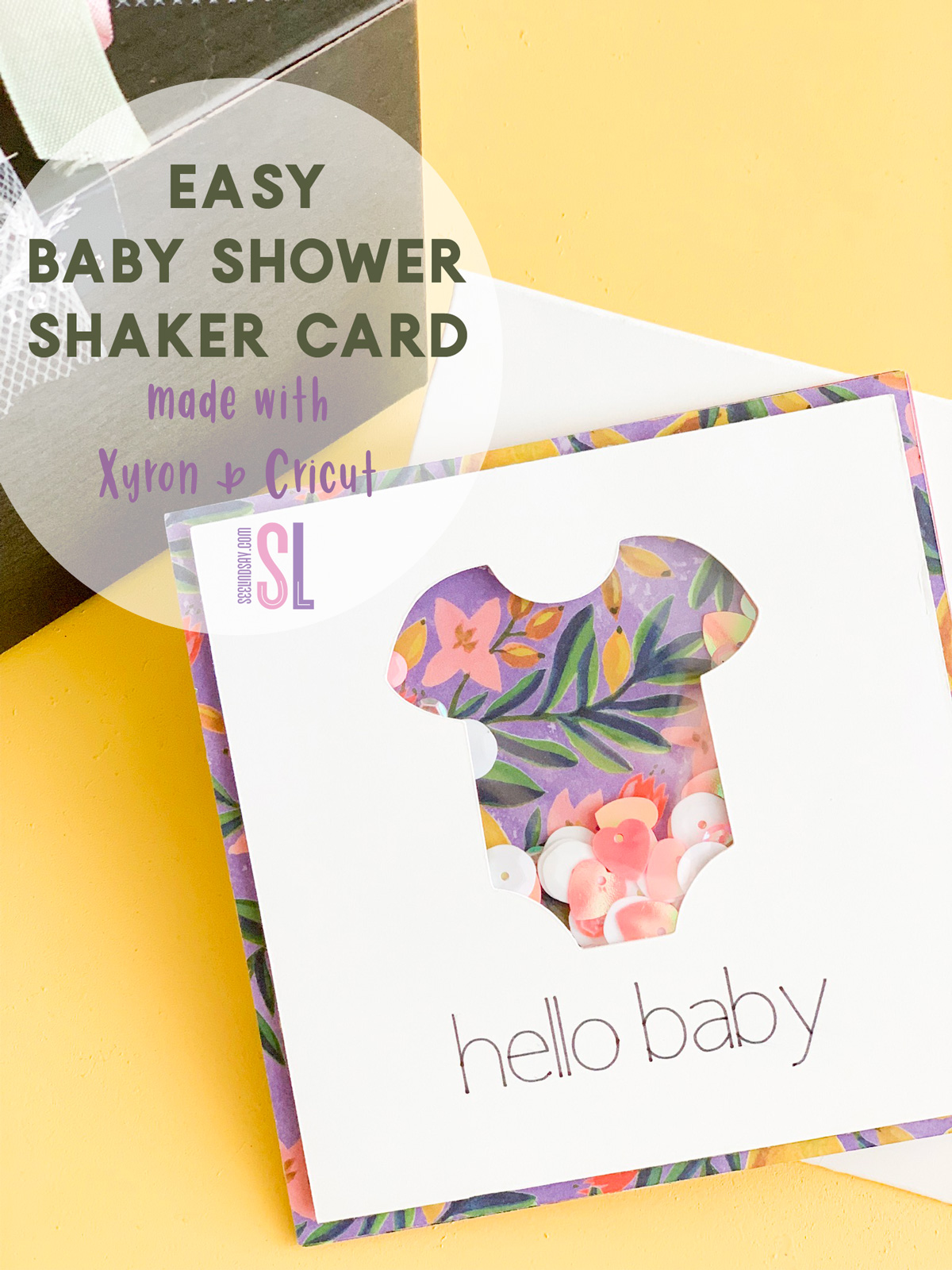 handmade baby shower card