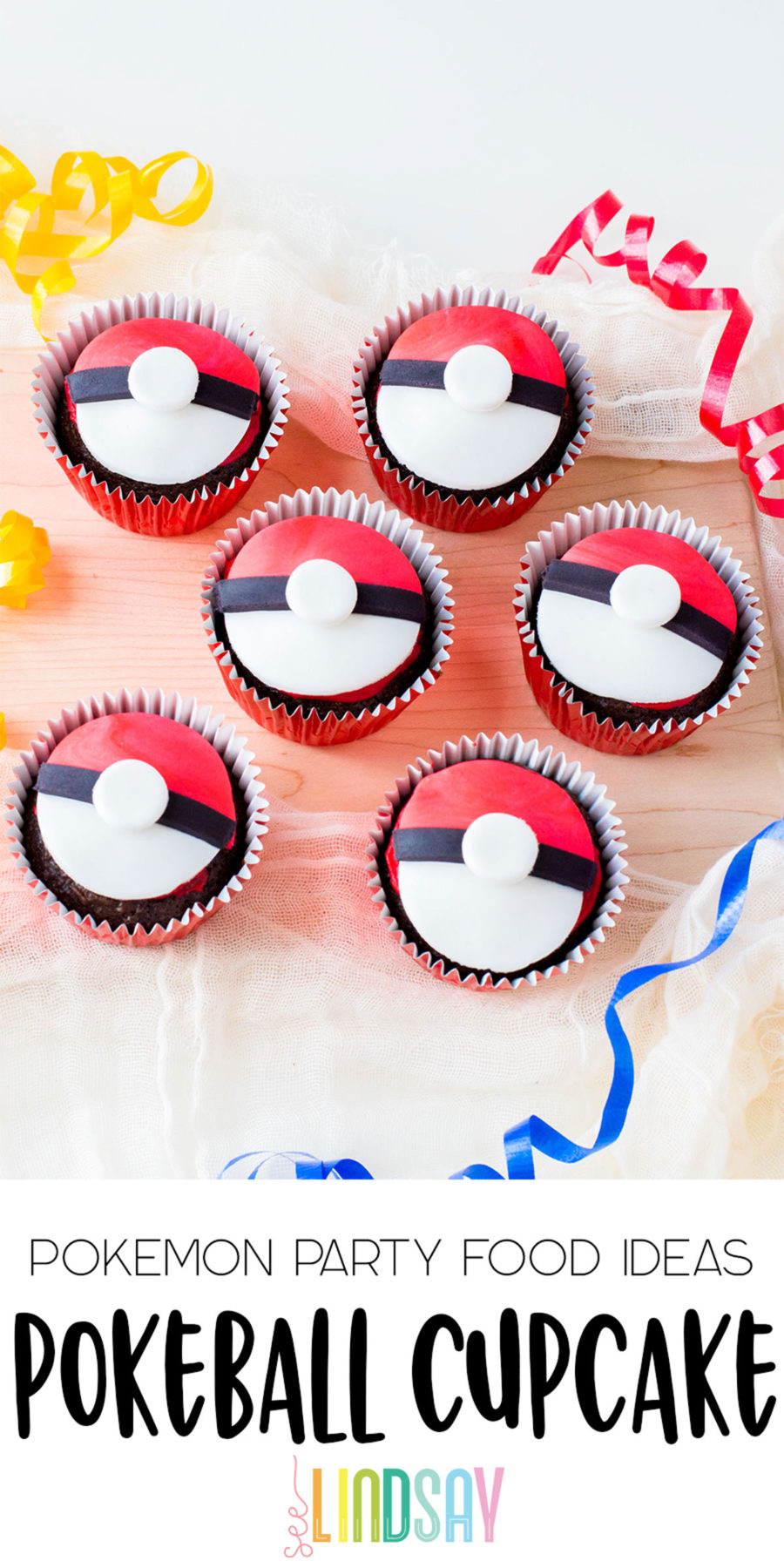 Pokemon Poke Ball Cupcakes