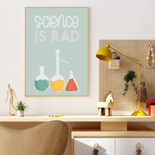 Science is Rad printable poster