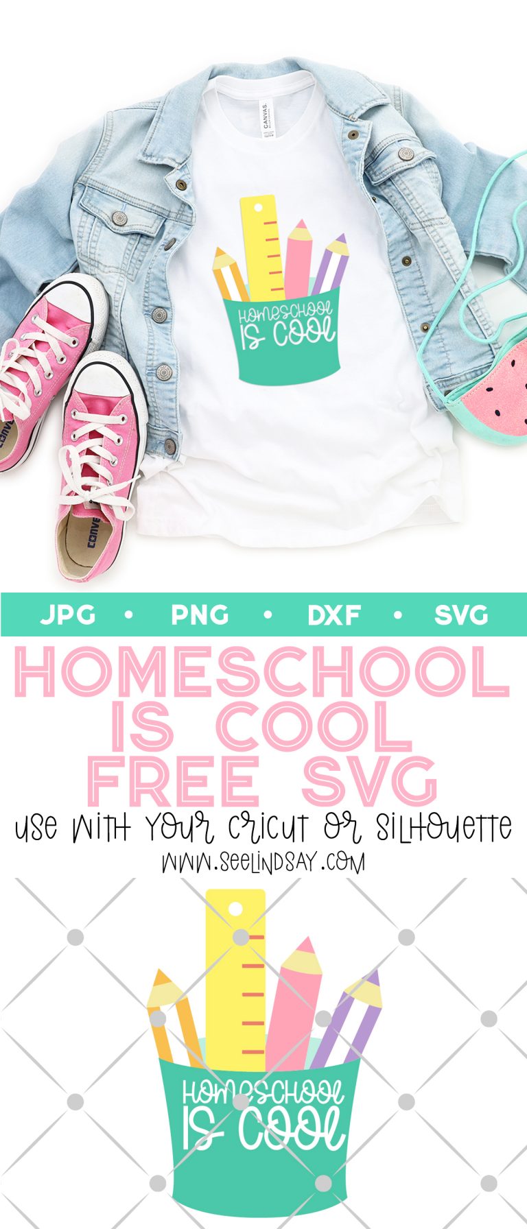 Download Free Homeschool SVG Files - Homeschool Is Cool Tee ...