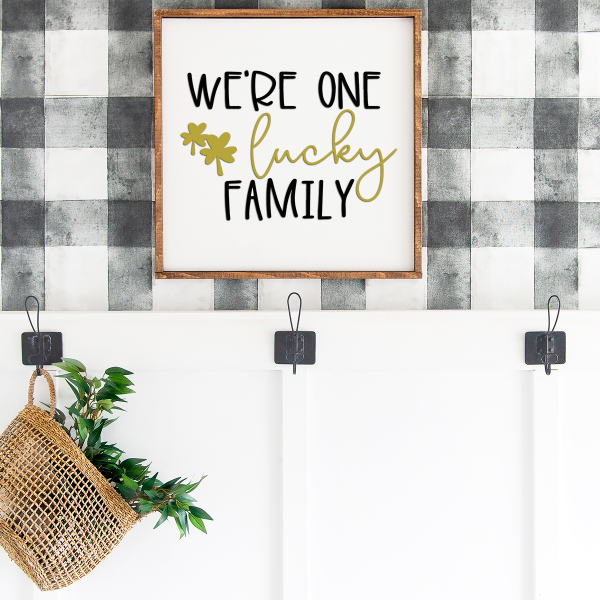 family svg on wood