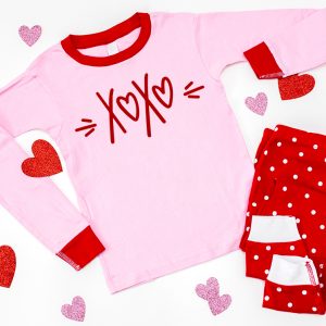valentine pajamas with free svg file