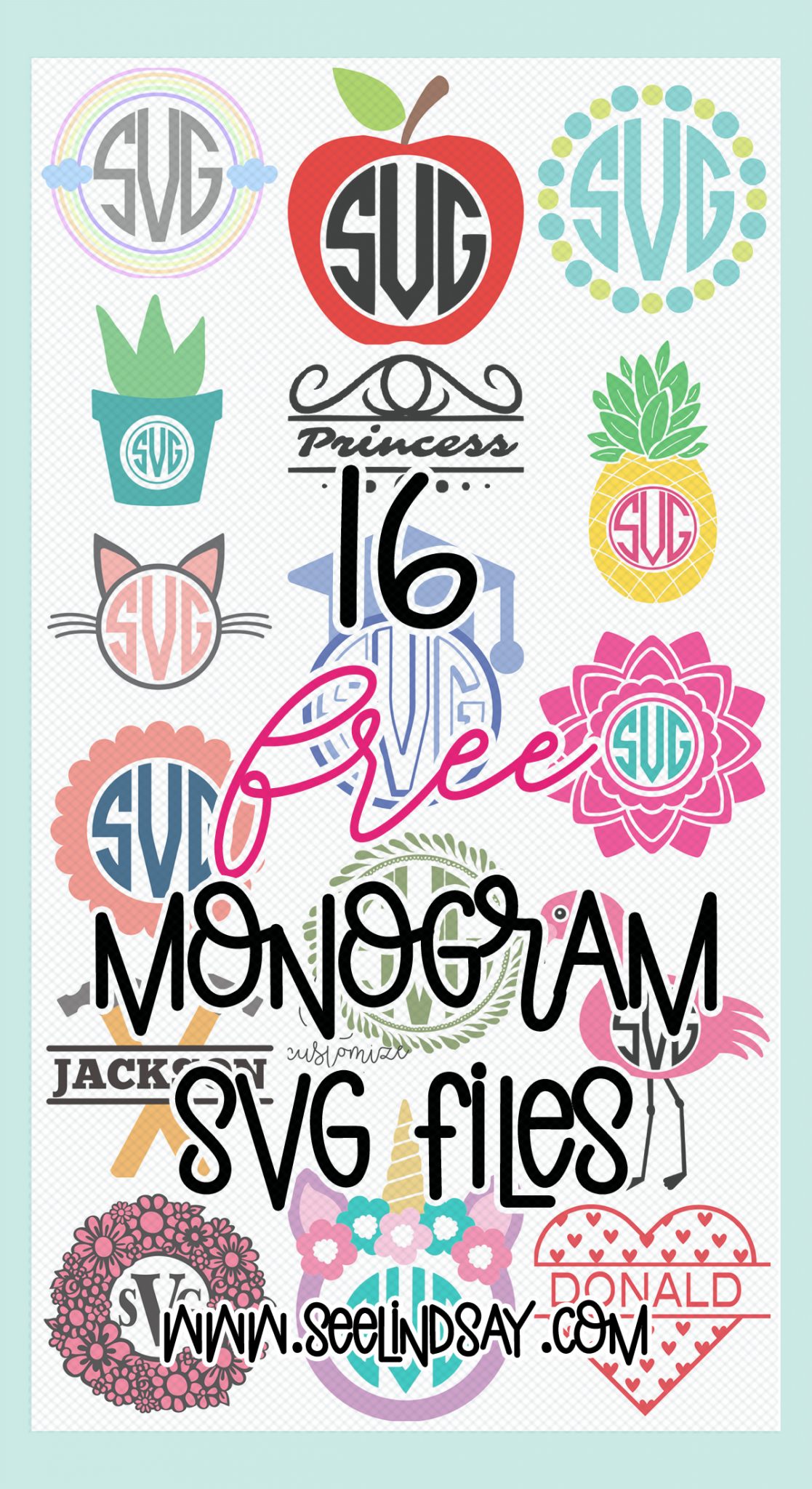 free monogram svg 